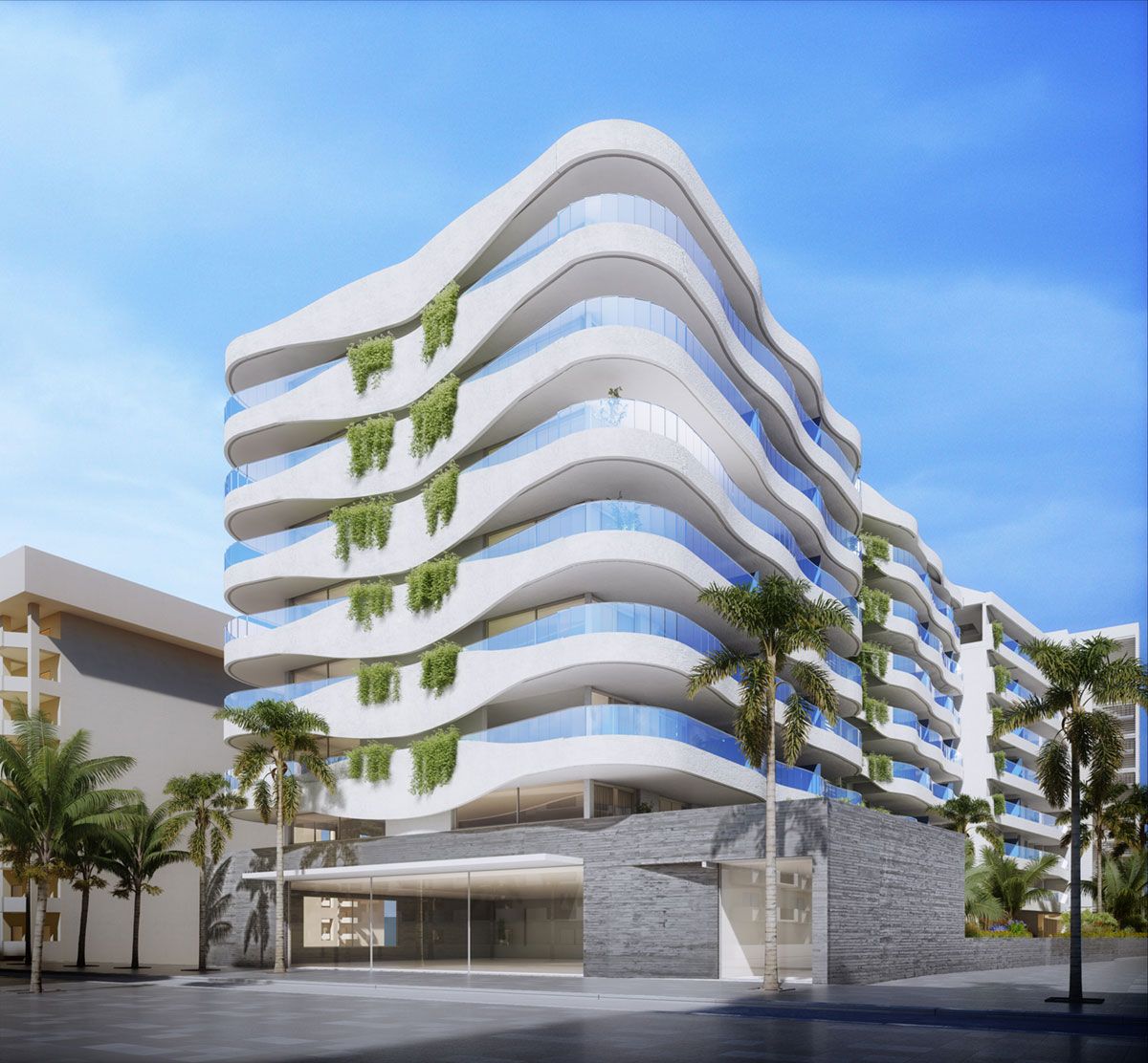 Stairwell of the penthouse in Paseo maritimo rey de espana, Fuengirola