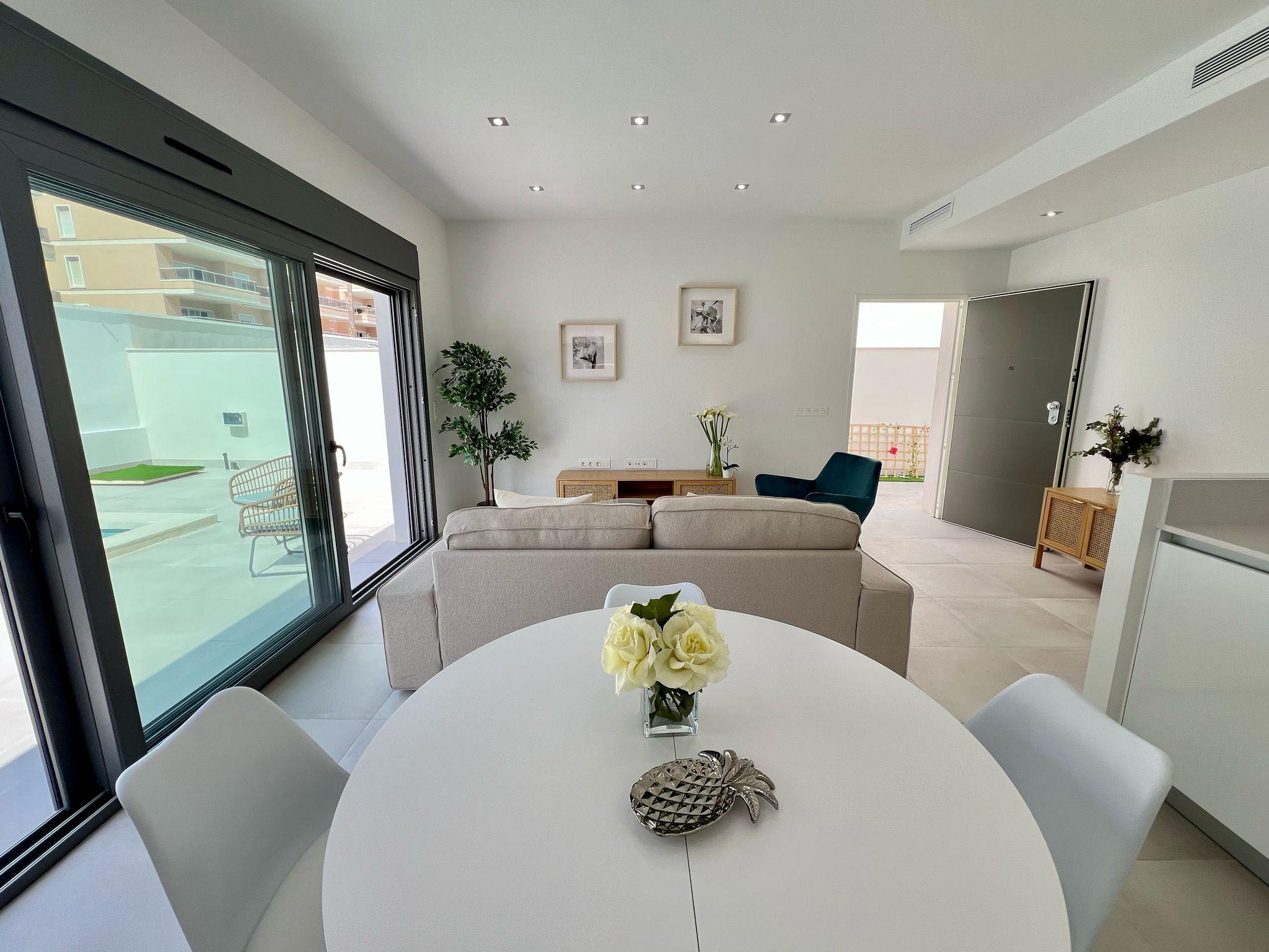 Exterior terrace area, new-build villa in Villamartín-Las Filipinas