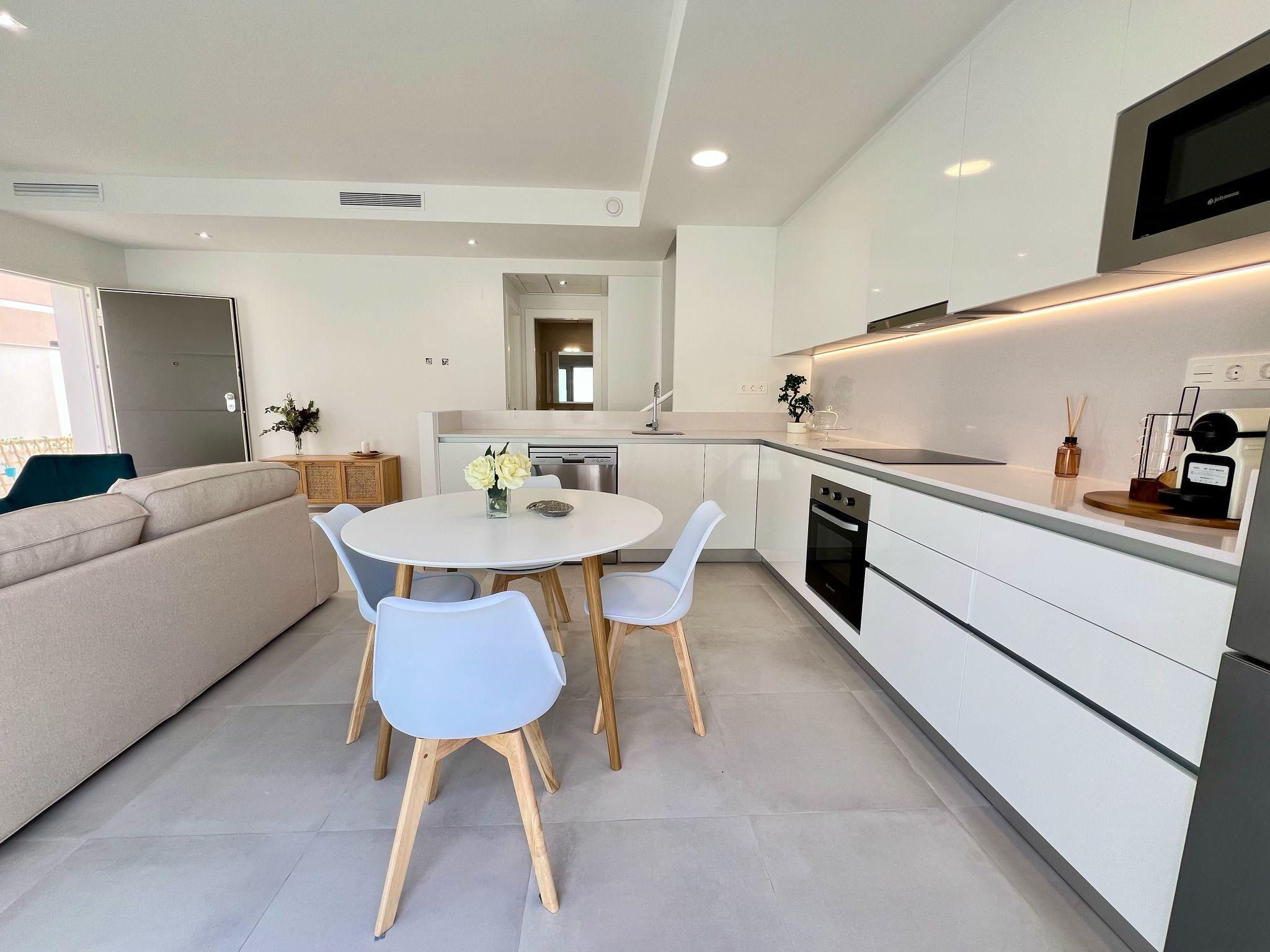 Street view of new-build villa development, Villamartín-Las Filipinas