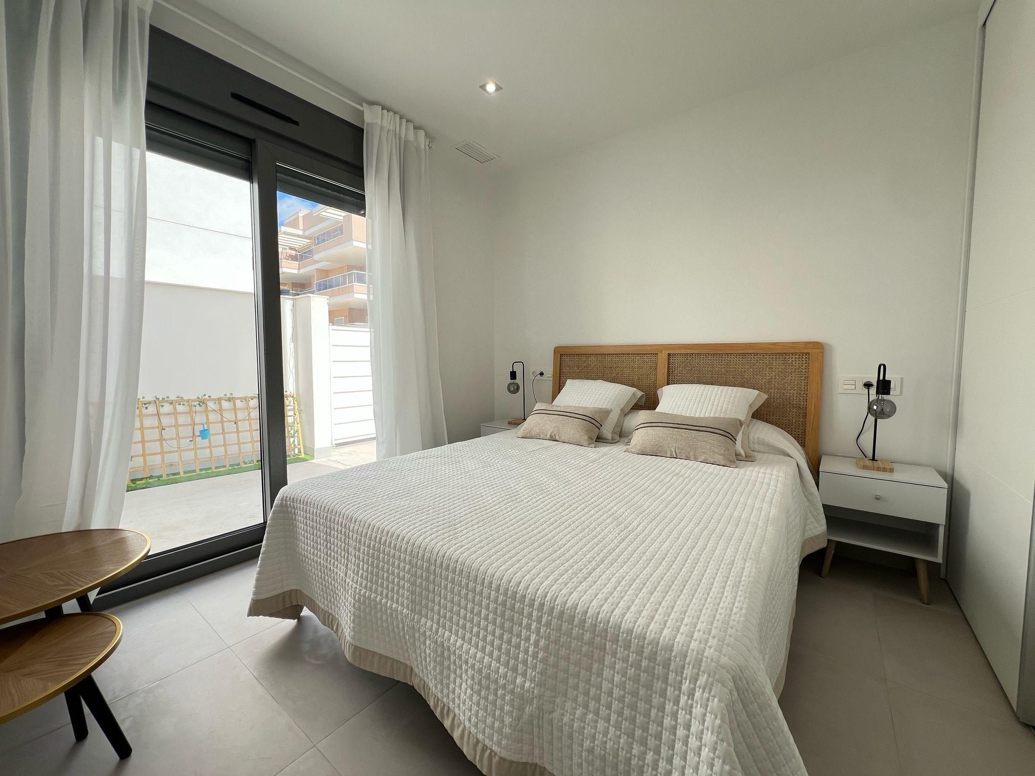 Close-up of exterior finish, new-build villa, Villamartín-Las Filipinas